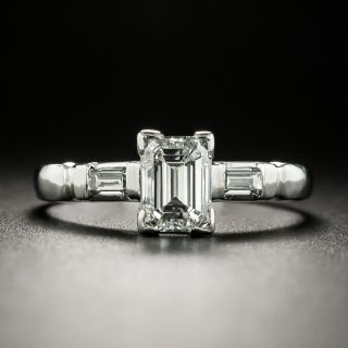 Vintage 1.06 Carat Emerald-Cut Diamond Engagement Ring - GIA H VVS2 - 2
