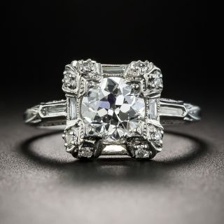 Vintage 1.19 Carat  Diamond Engagement Ring - GIA G VVS1 - 1