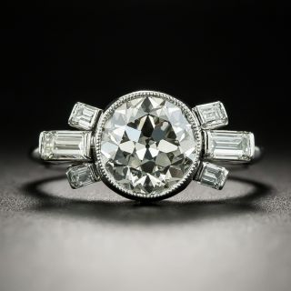 Vintage 1.74 Carat Diamond Engagement Ring - GIA L SI1 - 2