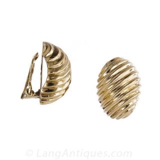 Vintage 14k Clip Earrings