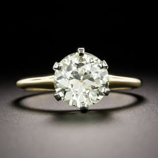 Vintage 2.25 Carat Diamond Solitaire Engagement Ring, GIA - O/P SI2 - 3