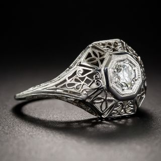 Art Deco .25 Carat Diamond Engagement Ring