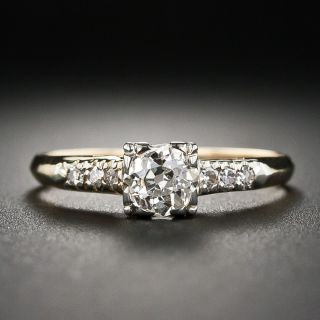 Vintage .50 Carat Diamond Engagement Ring - 7