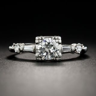 Vintage .58 Carat Diamond Engagement Ring - 2