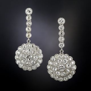Vintage Diamond Drop Earrings - 3
