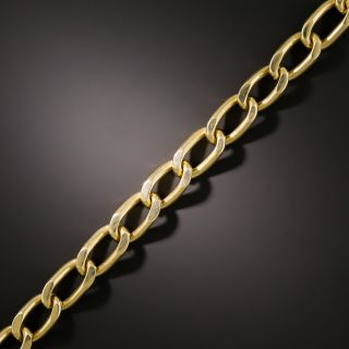 Vintage Elongated Curb Link Chain Bracelet - 2