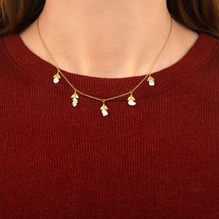 Vintage Freshwater Pearl Fringe Necklace