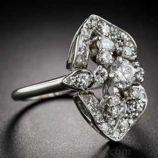 Vintage J & H Flyer Diamond Dinner Ring