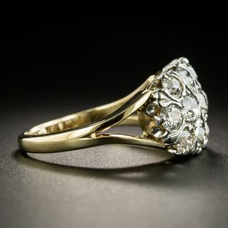 Vintage Mid-Century Three-Row Diamond Ring