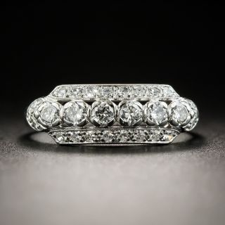 Vintage Platinum Diamond Band Ring by Joseph Granat - 2