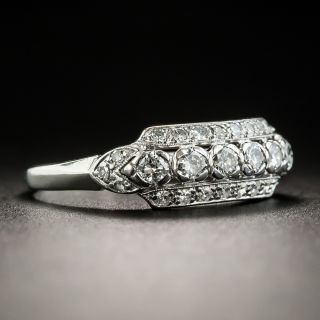 Vintage Platinum Diamond Band Ring by Joseph Granat