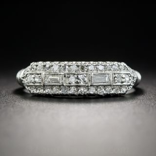 Vintage Platinum Diamond Band Ring