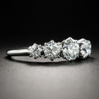 Vintage Platinum Five-Stone Diamond Ring