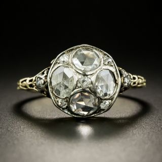 Vintage Rose-Cut Diamond Cluster Ring - 2