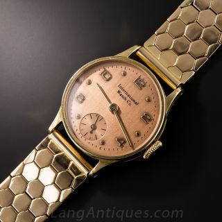 Vintage Rose Gold Bracelet Watch By IWC - 2