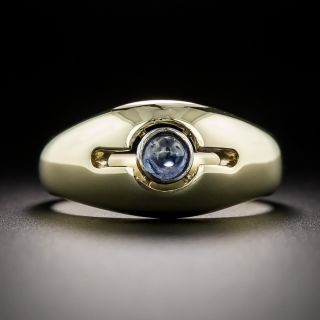 Vintage Small Cabochon Sapphire Ring - 2