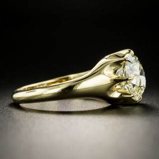 Vintage Style 3.03 Carat Diamond Solitaire Engagement Ring - GIA N VVS2