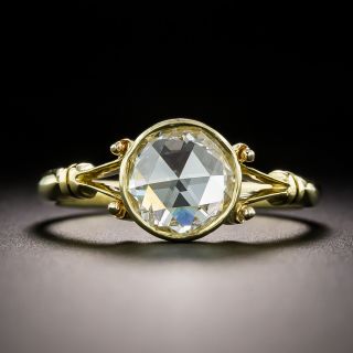 Vintage Style .98 Carat Rose-Cut Diamond Ring - 3