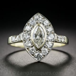 Vintage Style Marquise Diamond Ring
