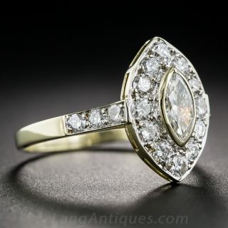 Vintage Style Marquise Diamond Ring