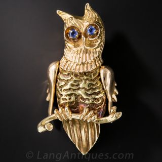 Whimsical Owl Pin 