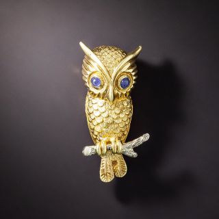 Wise Old Owl Brooch - 1