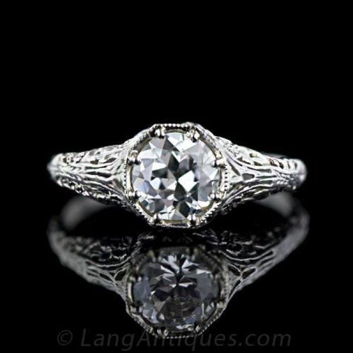 Floral filigree ring hotsell
