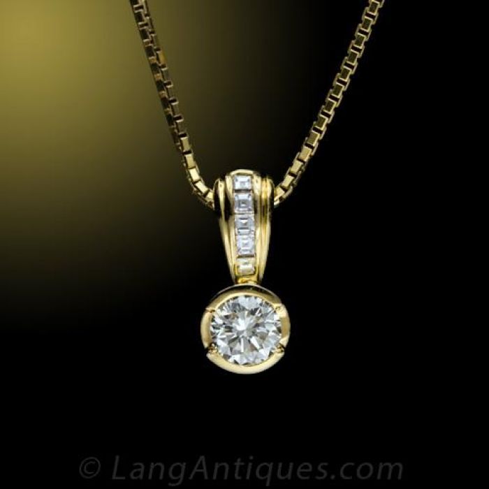 Contemporary diamond pendant online