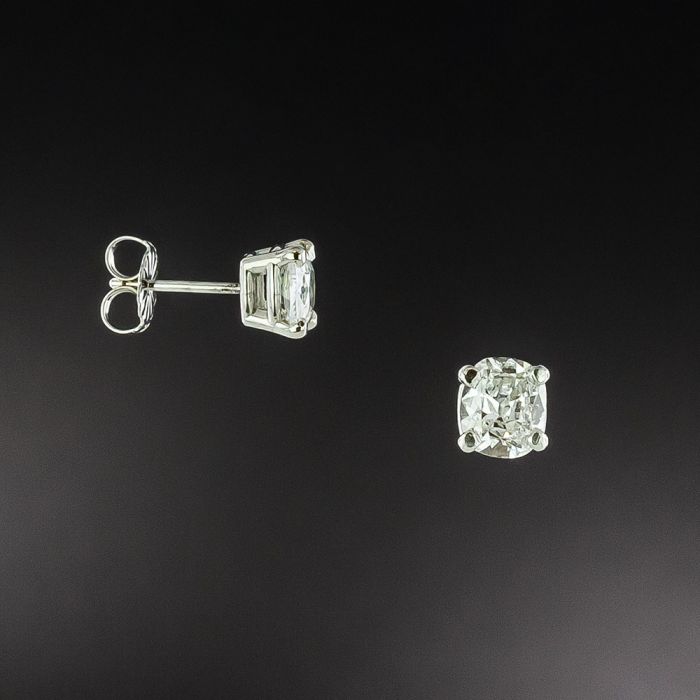 Cushion cut earrings on sale diamond