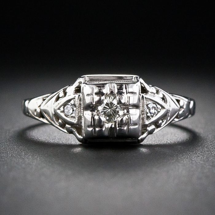 Petite Channel Set Diamond Engagement Ring 001-140-00332 | The Ring Austin  | Round Rock, TX
