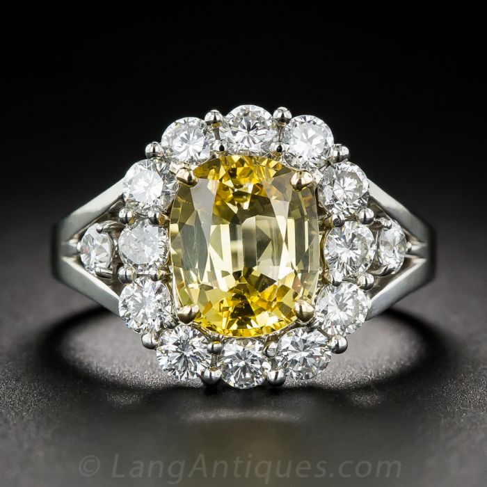 Canary Yellow Diamond and Pink Diamond Halo Engagement Ring – Savransky  Private Jeweler