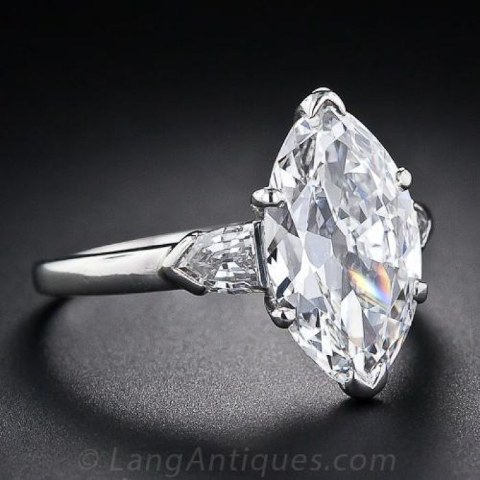 Antique marquise store diamond ring