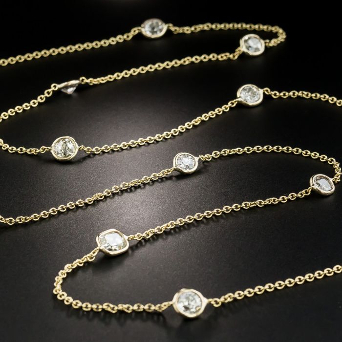 cz diamonds by the yard necklace