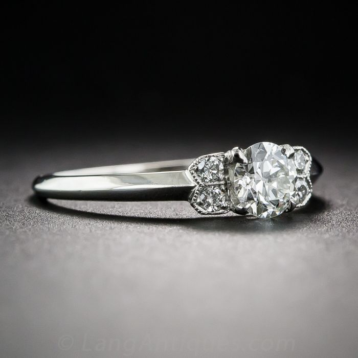 35 Carat Diamond And Platinum Engagement Ring