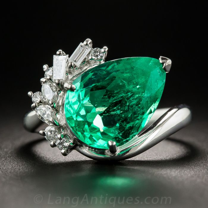 Details about   Natural Colombian Emerald Jewelry Making Gemstone 6-8 Ct Pear Cut AGI Certified 