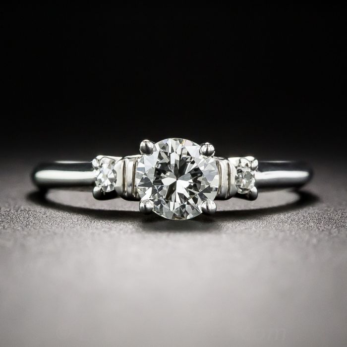 55 Carat Diamond Vintage Engagement Ring by CD Peacock