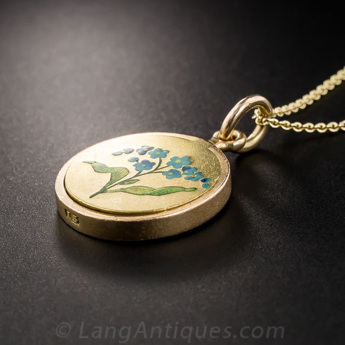 Forget me not discount locket
