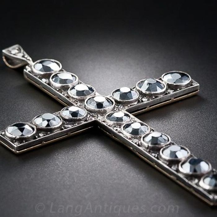 Hematite cross pendant store