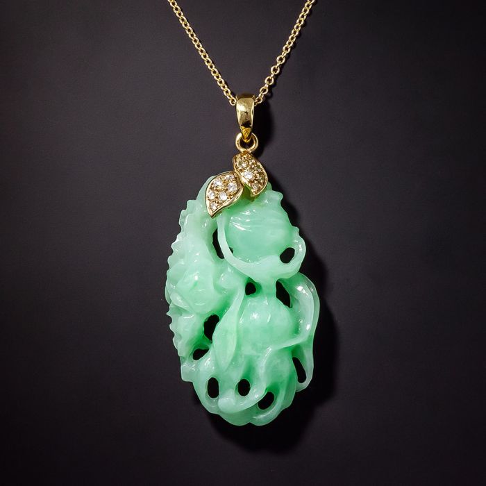 Jade on sale apple pendant