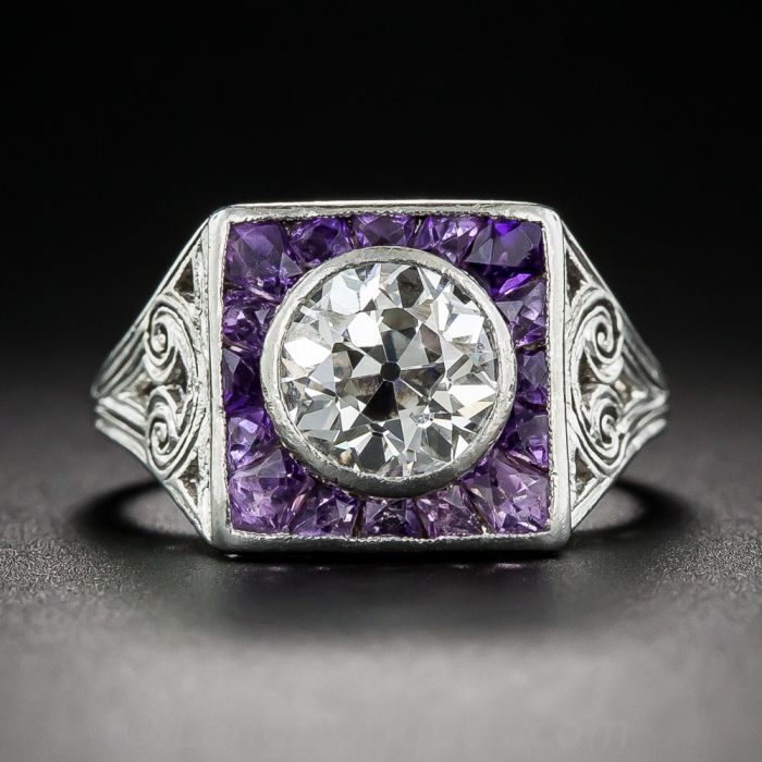 1 carat amethyst ring discount
