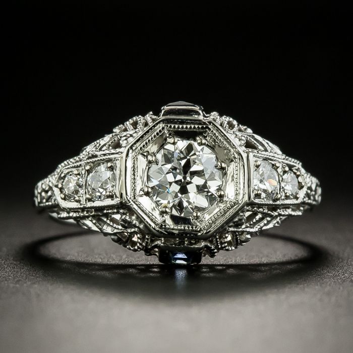 Oval Pink Sapphire Engagement Ring With Diamond Ring Guard Enhancer, B |  sillyshinydiamonds