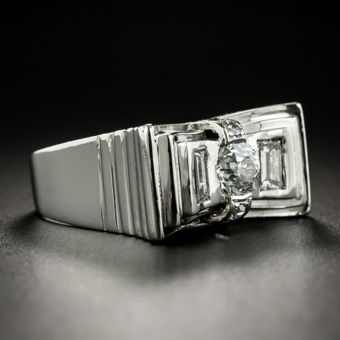 White Gold White Diamond Mini Ribbon Ring – Christine K Jewelry