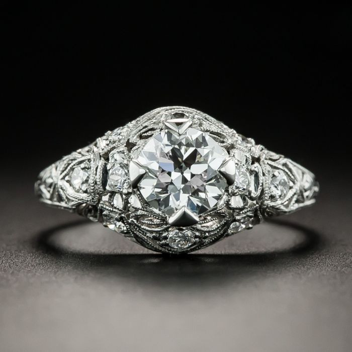 art deco 2 carat diamond ring