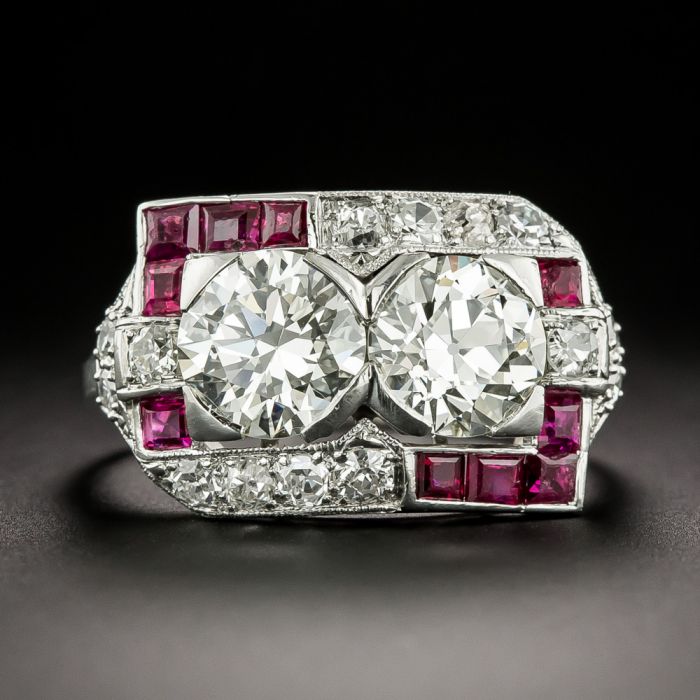 3.11 CT Oval Ruby Ring with Round Diamond Accents and Split Shank | Lee  Michaels Fine Jewelry