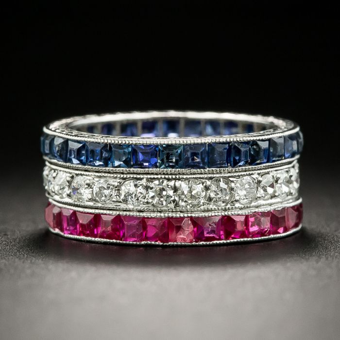 Art deco sapphire eternity ring online
