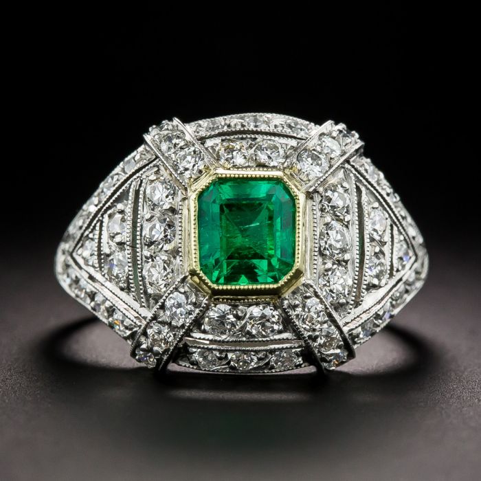 Filigree Ridgebury Vintage Art Deco Diamond Platinum Engagement Ring — Antique  Jewelry Mall