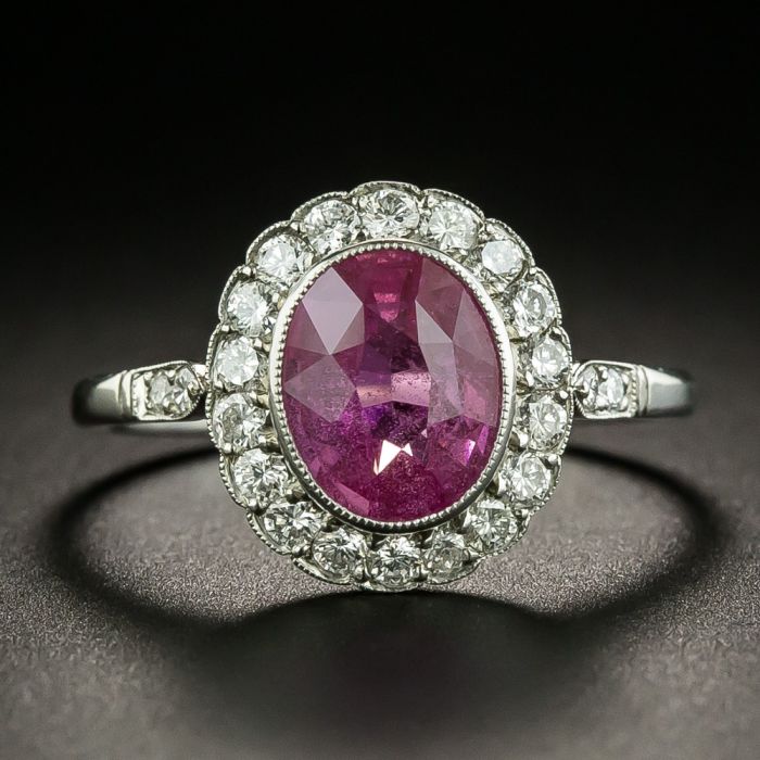 Natural pink hot sale sapphire ring