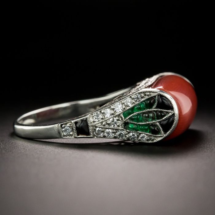 Emerald and 2025 onyx ring