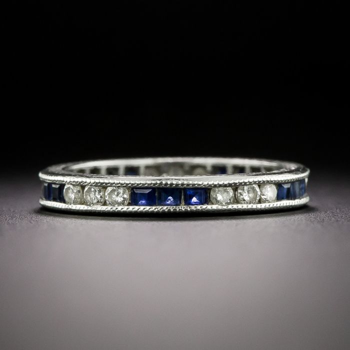 Art deco shop sapphire eternity ring