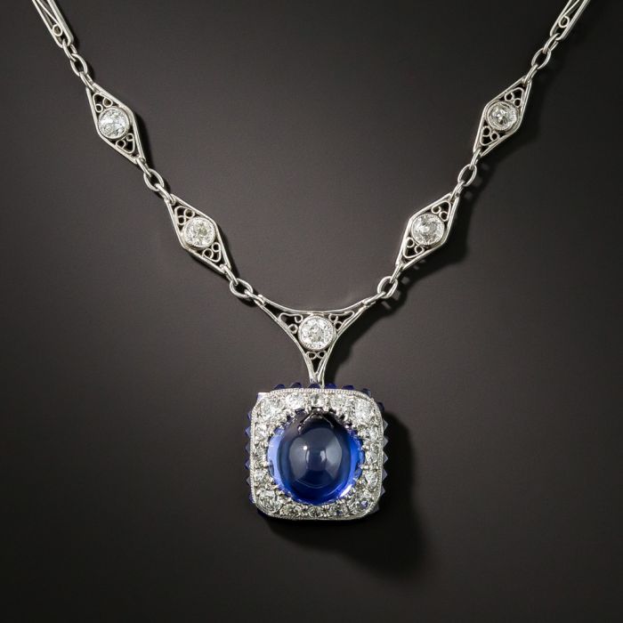 Tiffany & Co. Pendant |Diamond Sapphire |Dover Jewelry